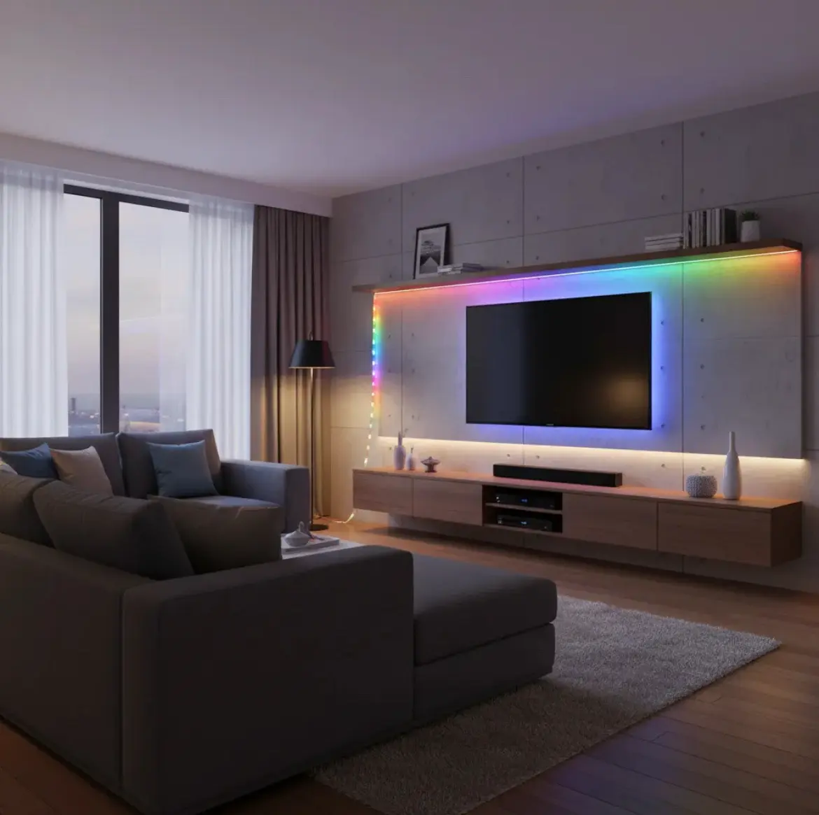 Nueva: Tira luces LED NUEVA RGB  5 M autohadesiva - miniatura 5