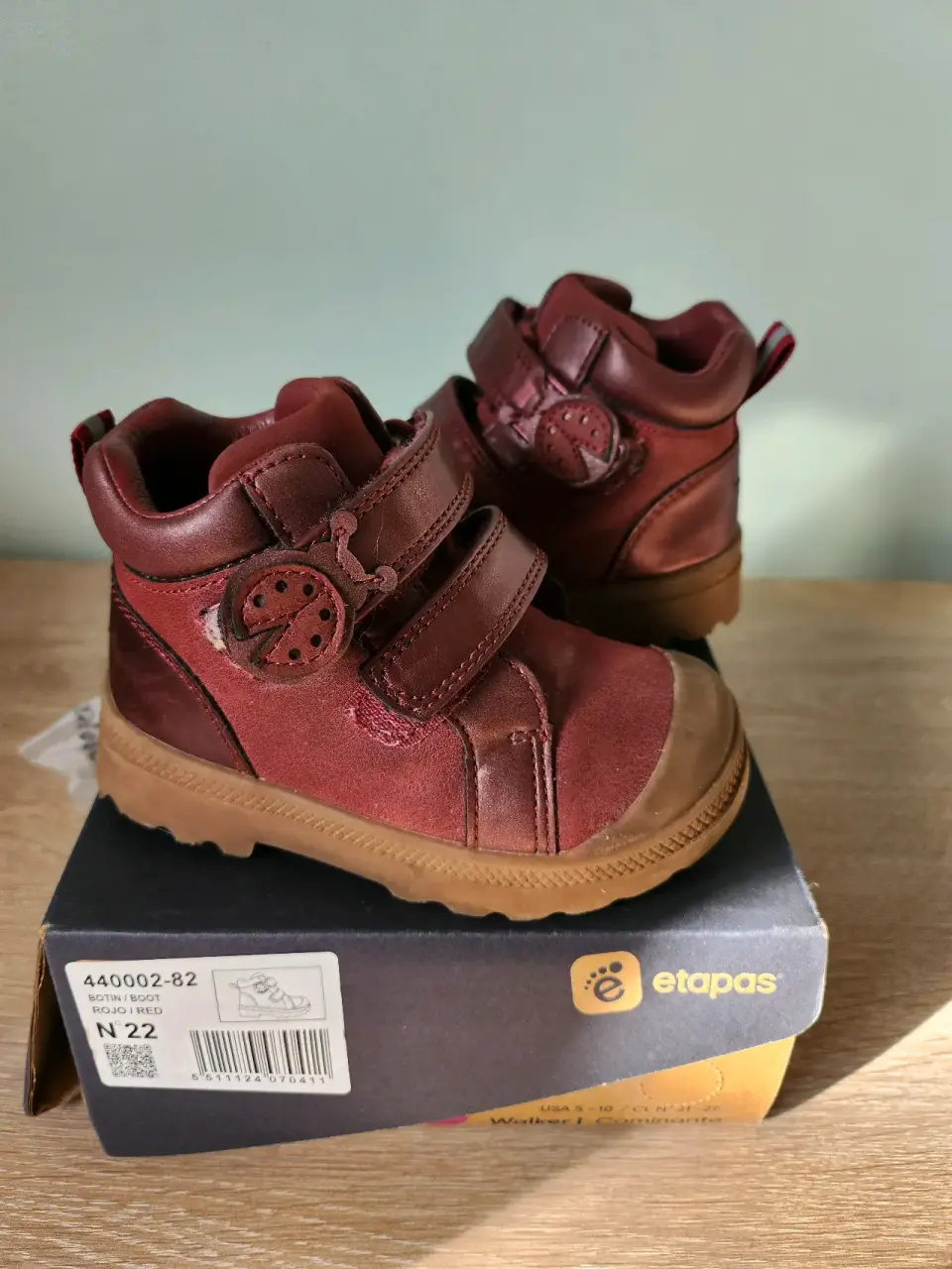 Botin de niña rojo.nro 22. Colloky - miniatura 2