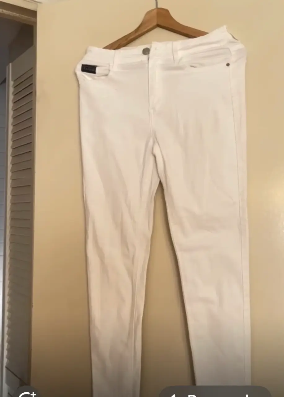Pantalones blancos estilo jean