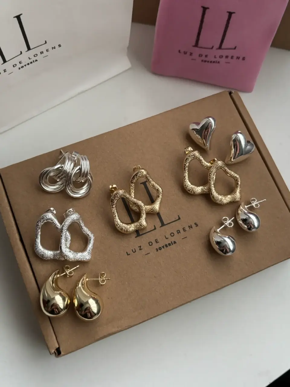 Aros de oro blanco - miniatura 3