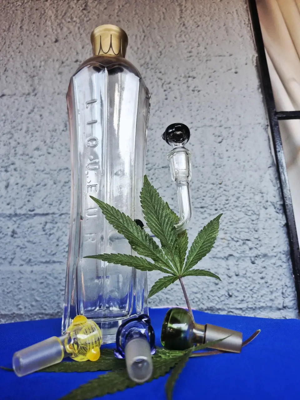 Bong de vidrio alto