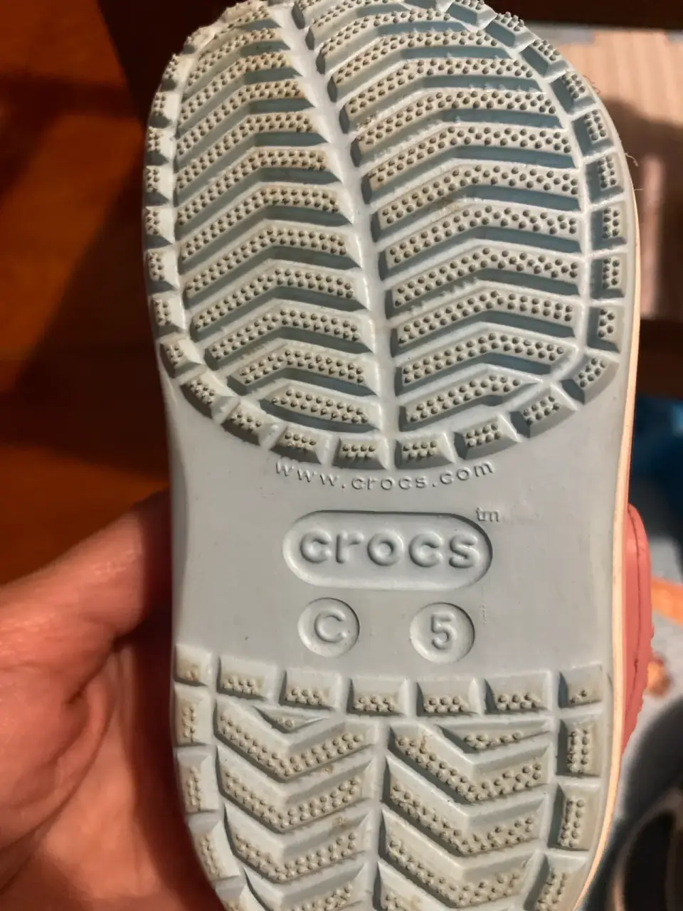 Zuecos Crocs azul y rosa - miniatura 2