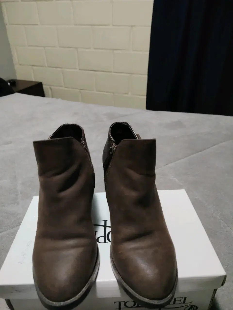 Botines de cuero marrón - miniatura 2