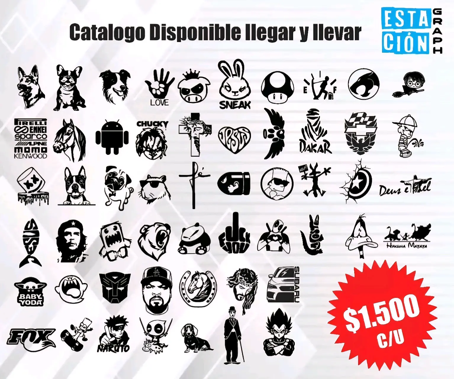 Stickers personalizados variados