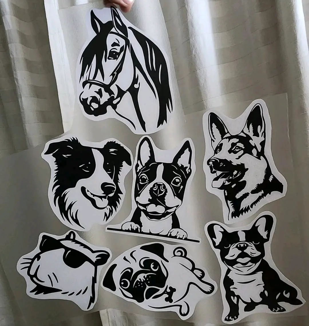 Stickers de mascotas en vinilo