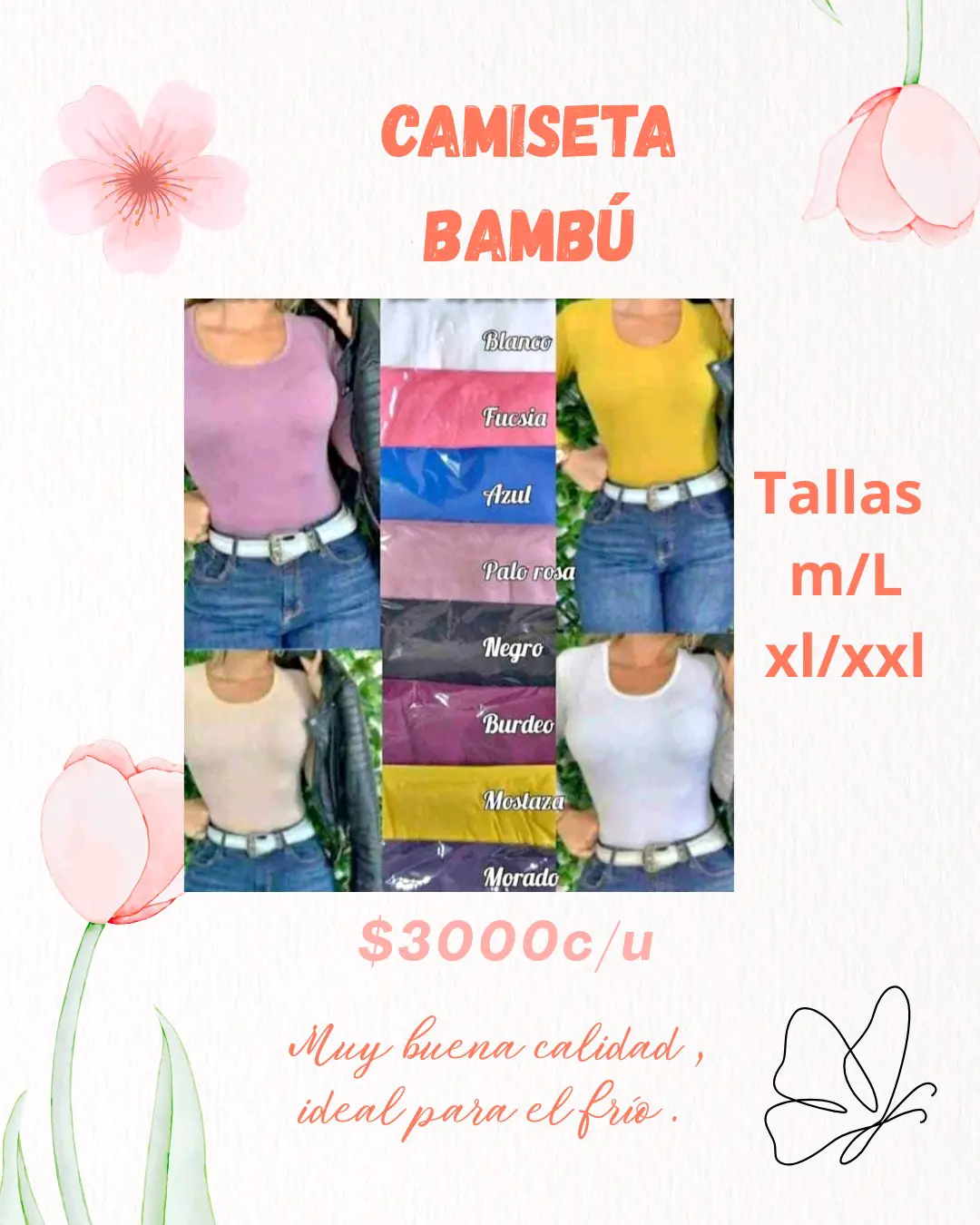 Camiseta bambú tipo Caffarena - miniatura 3