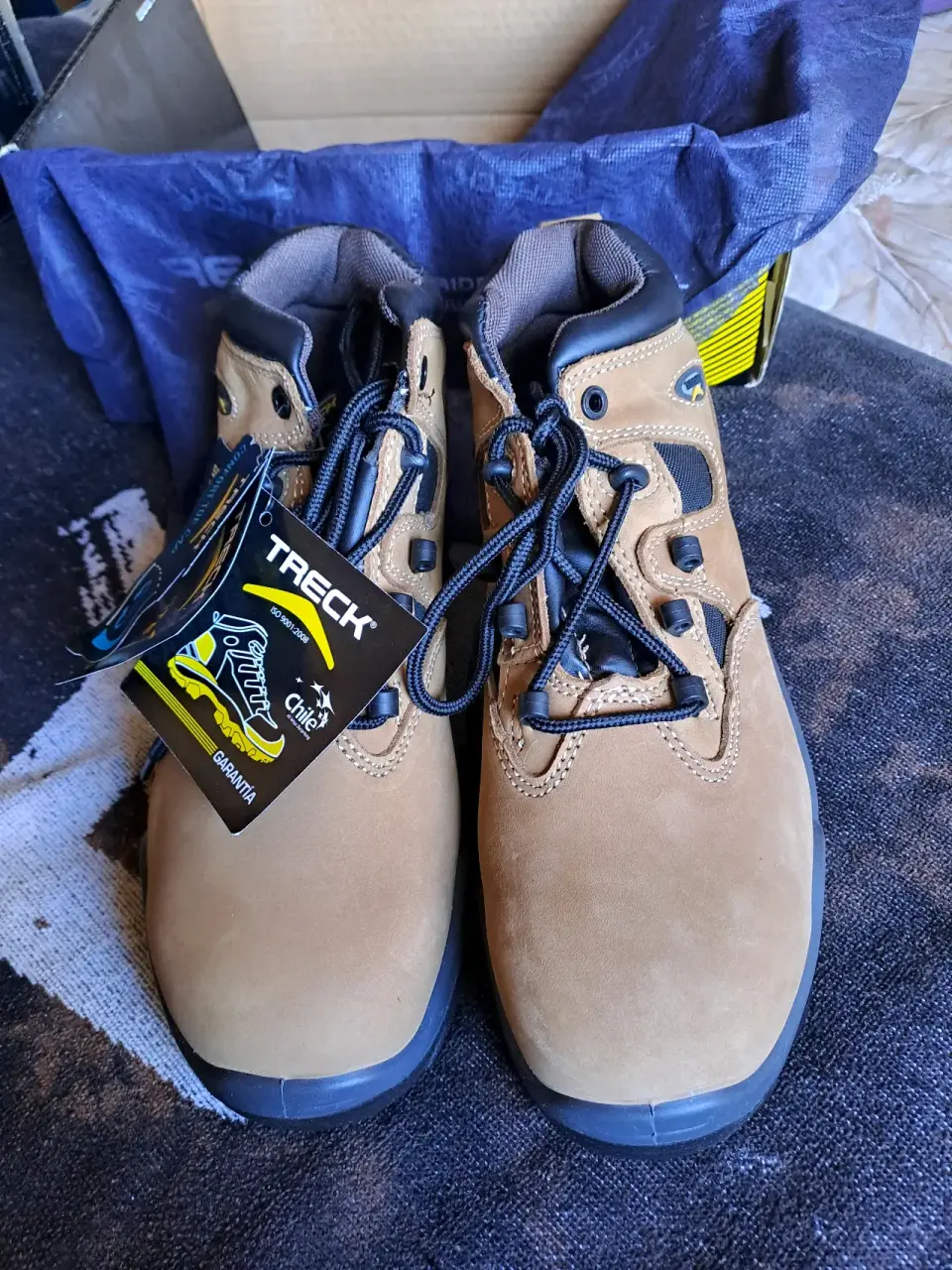 Botas Treck, beige azul N°39 - miniatura 2