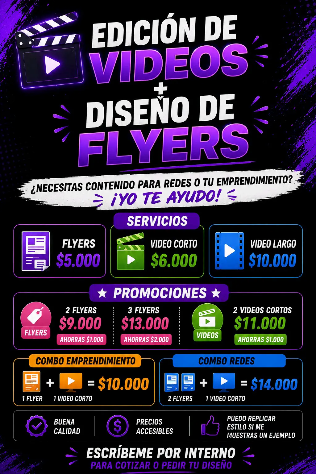 Servicios de edición de videos