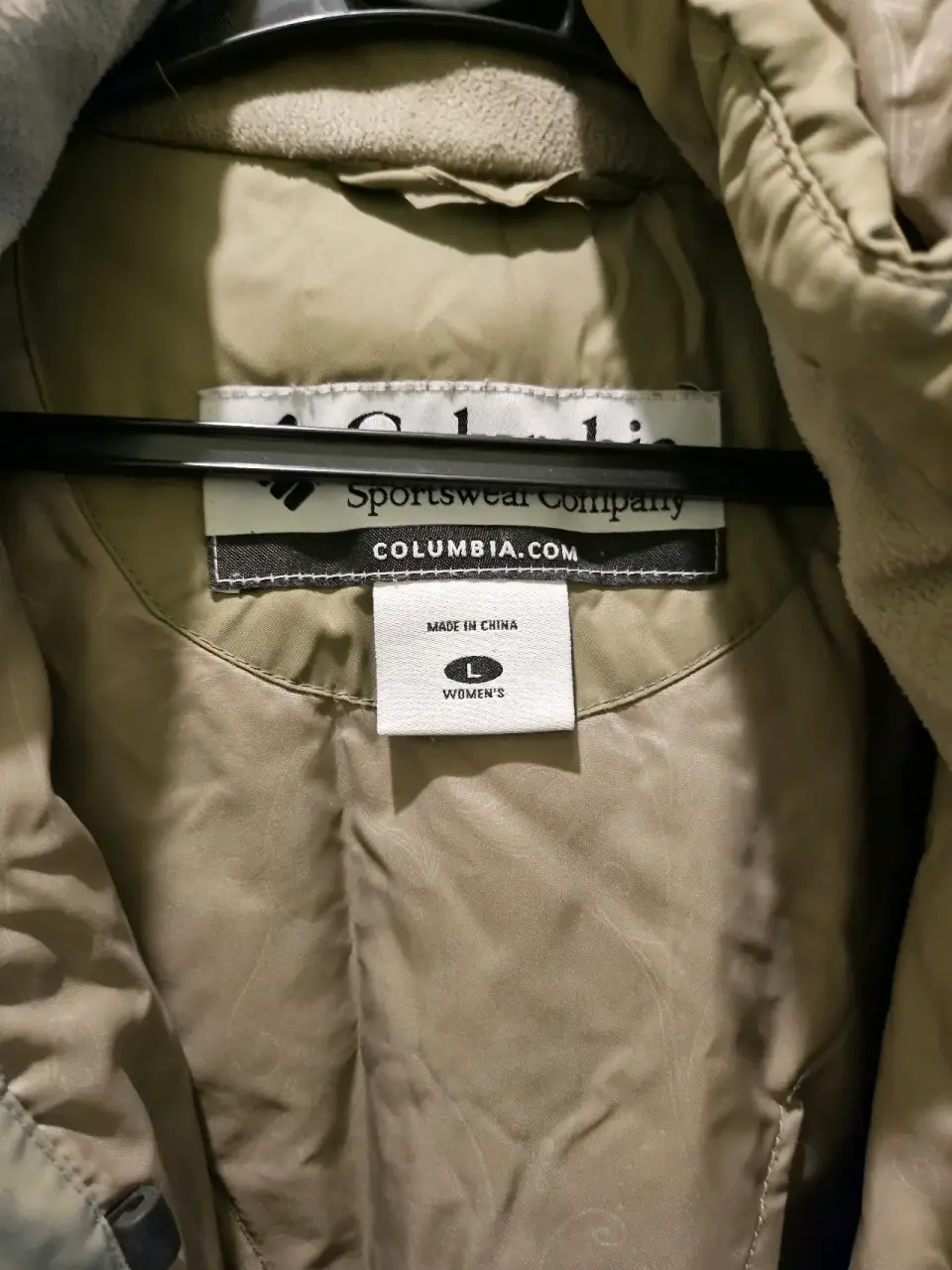 Chaqueta Columbia beige para mujer - miniatura 1