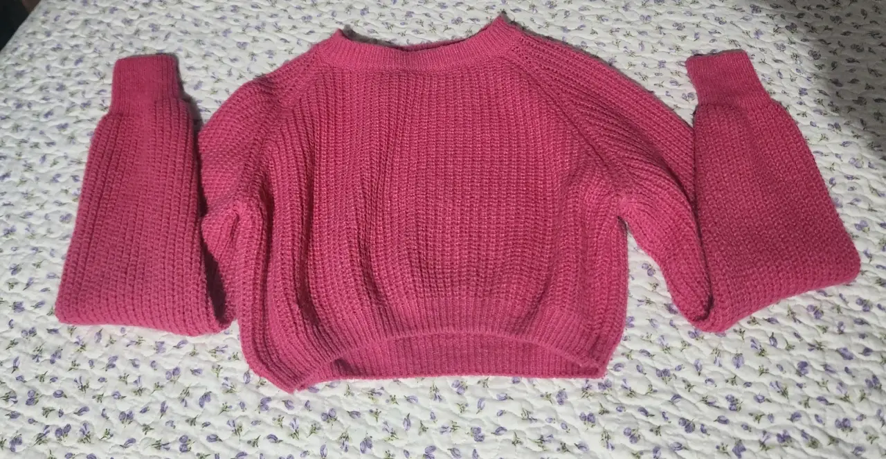 Suéter tejido fucsia