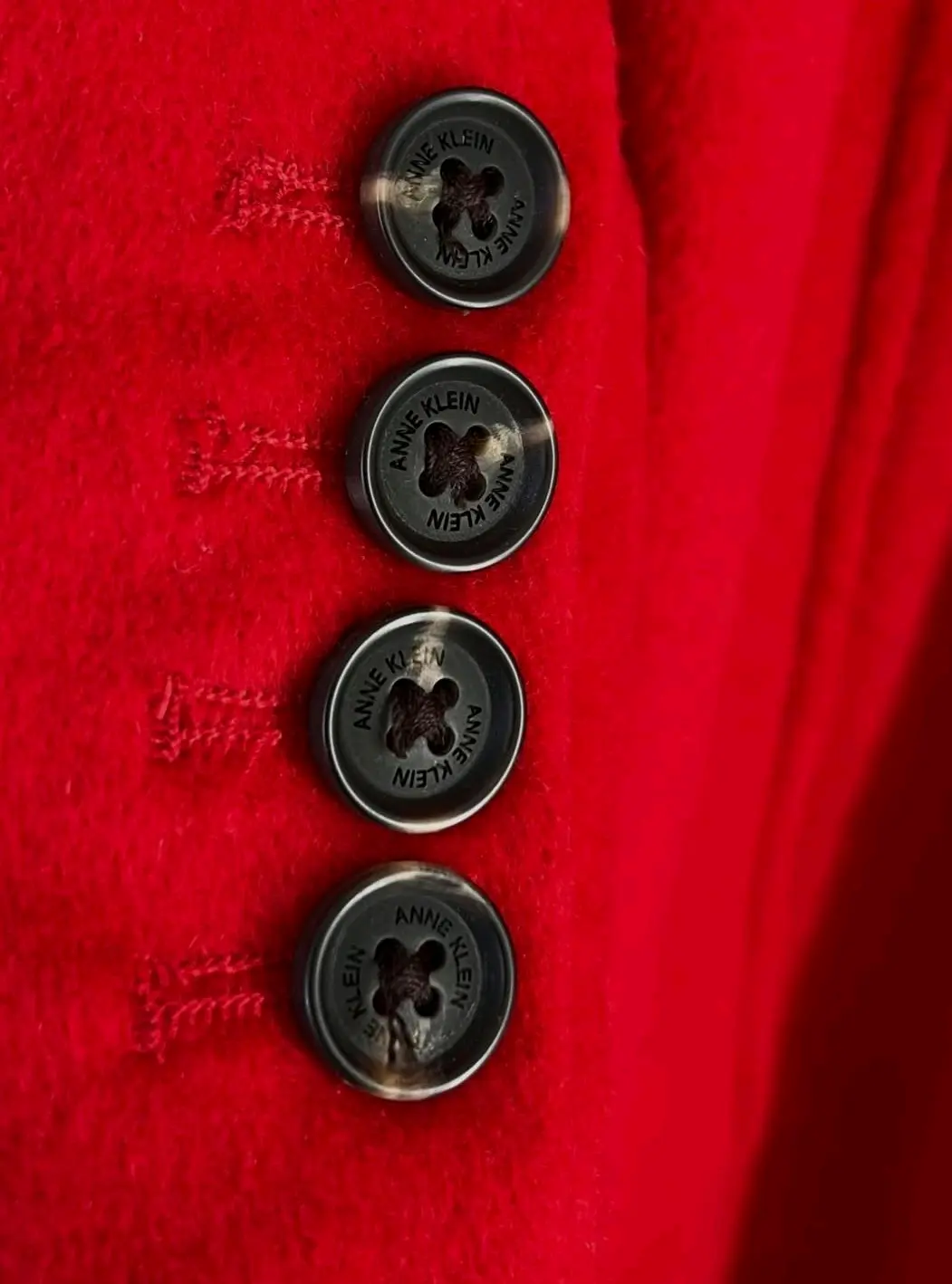 Abrigo Anne Klein Rojo (60% Lana y Cachemira) - miniatura 5