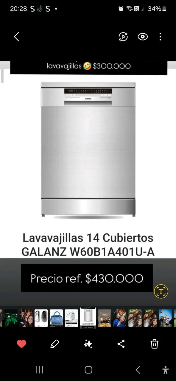 Lavavajillas 14 cubiertos Galanz