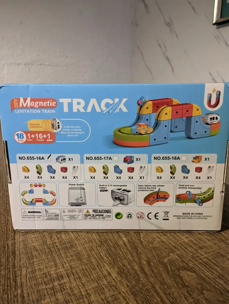 Tren magnético 18 piezas, arma tu pista como quier - miniatura 3