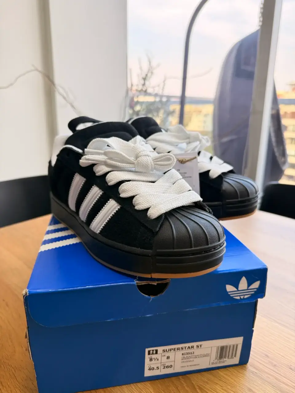 Zapatillas Adidas Superstar negras - miniatura 1