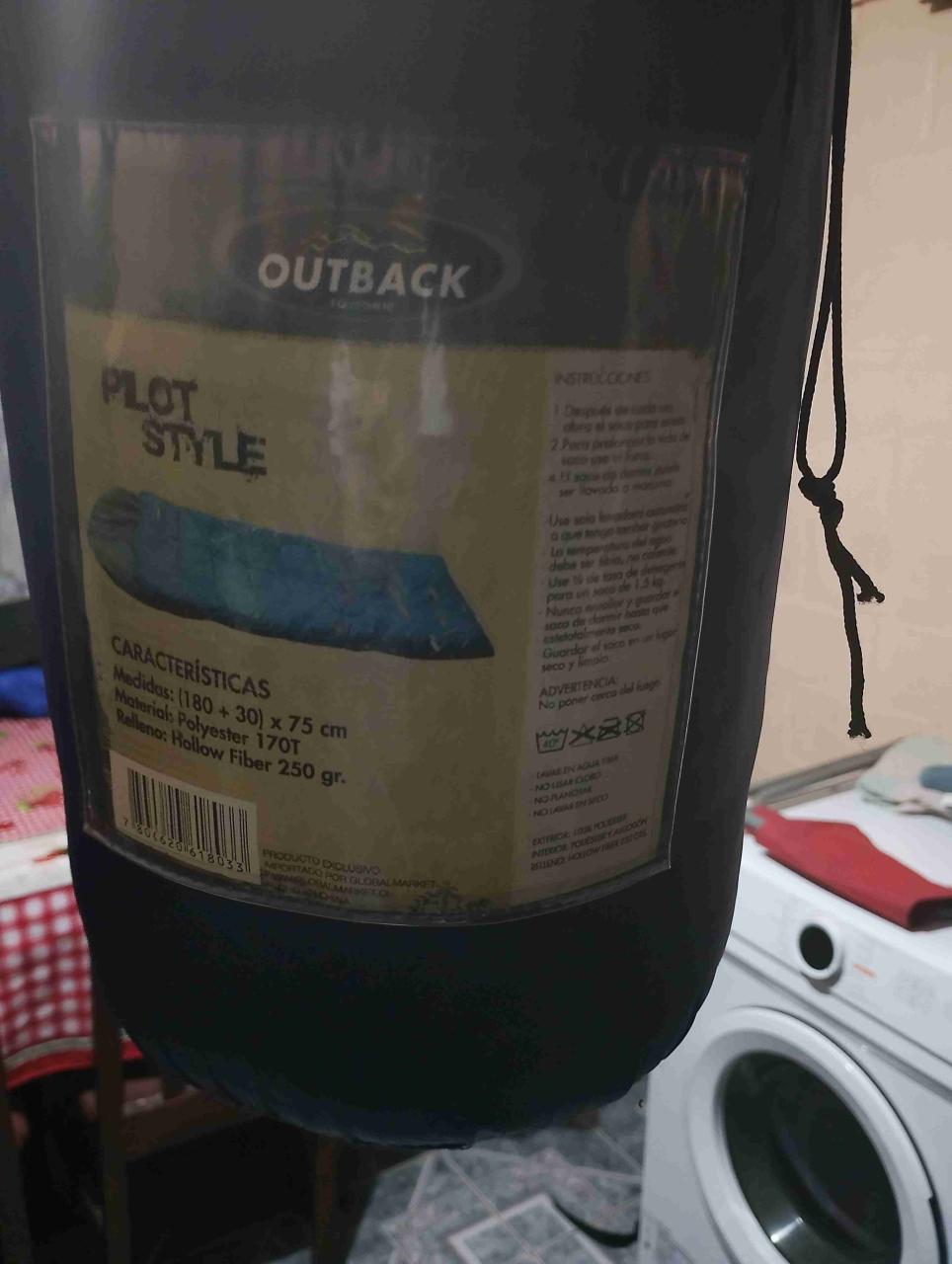 Saco de dormir Outback azul y rojo - miniatura 1