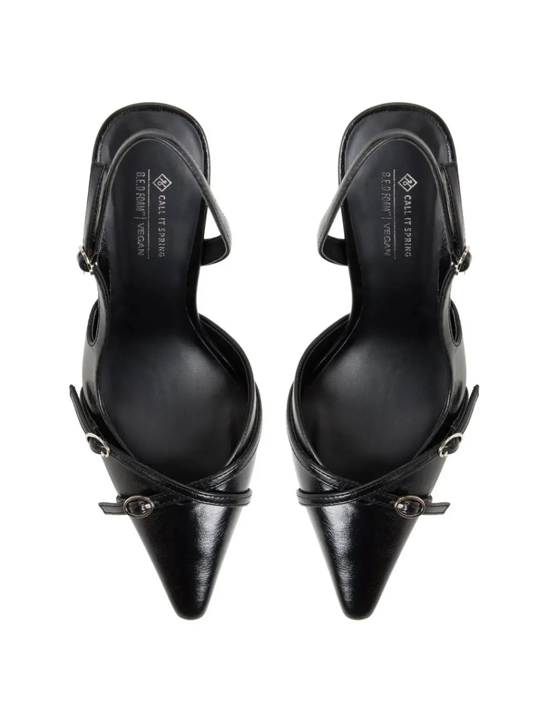 Zapatos de tacón negro elegantes - miniatura 2