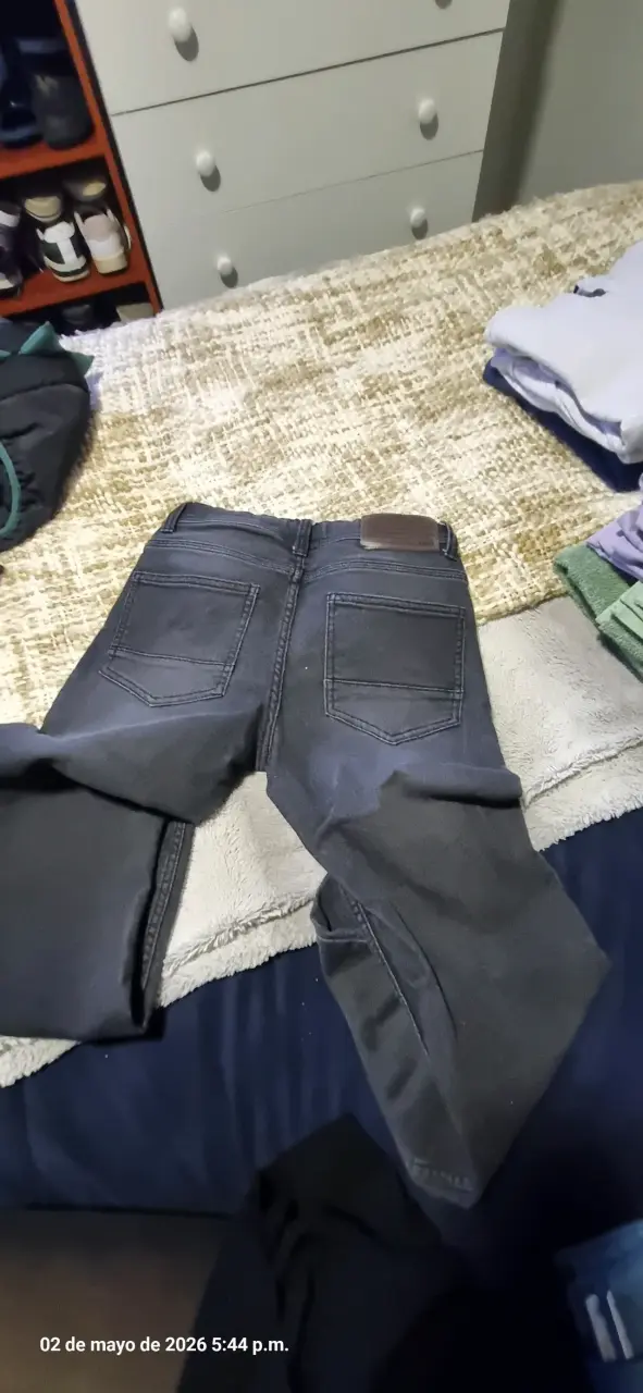 Jeans gris oscuros talla 12 - miniatura 2