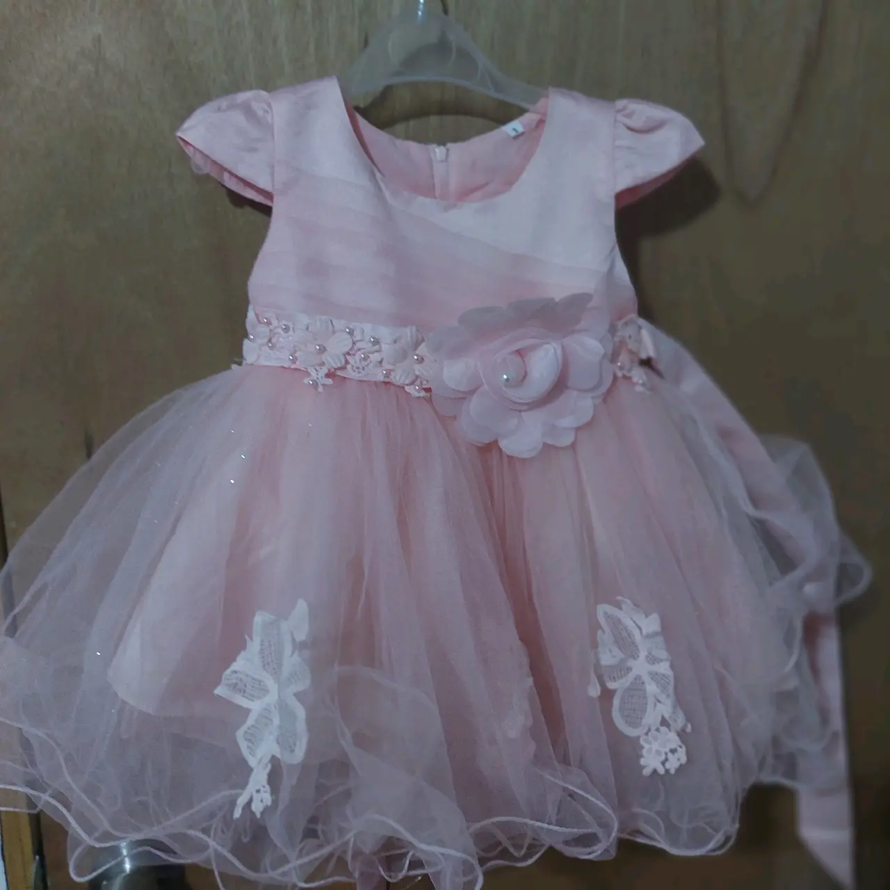 Vestido de niña rosa elegante - miniatura 3