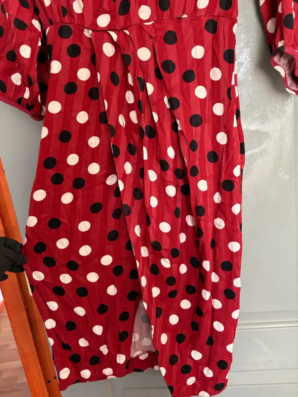 Vestido rojo lunares - miniatura 5