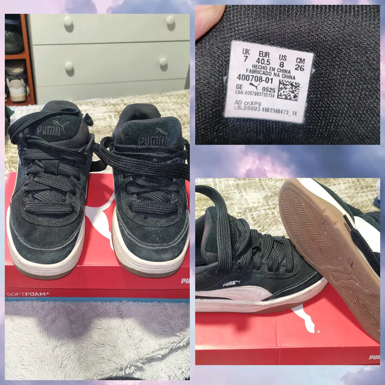 Zapatillas negras Puma - miniatura 1