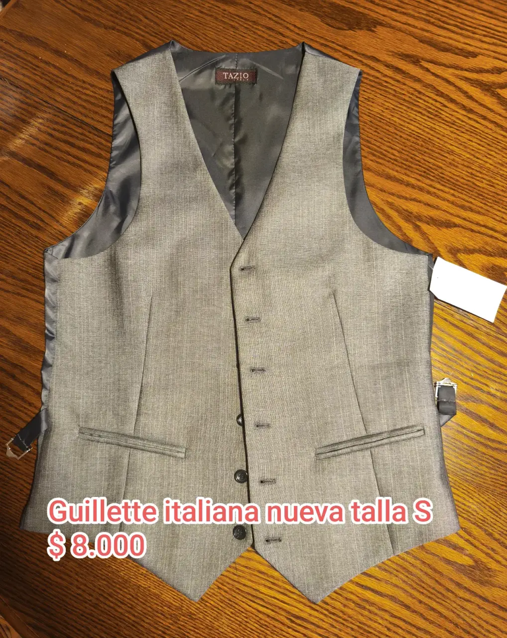 Chaleco gris elegante Tazio