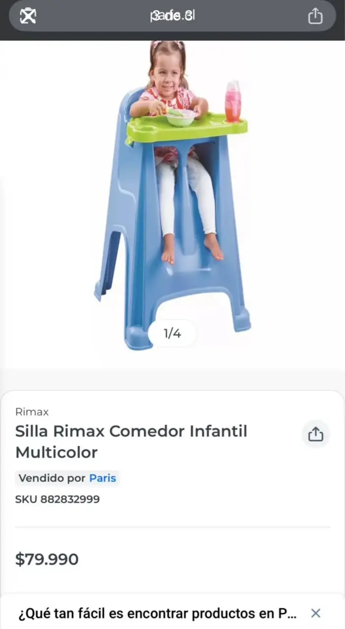 Silla de comer para bebé - miniatura 3