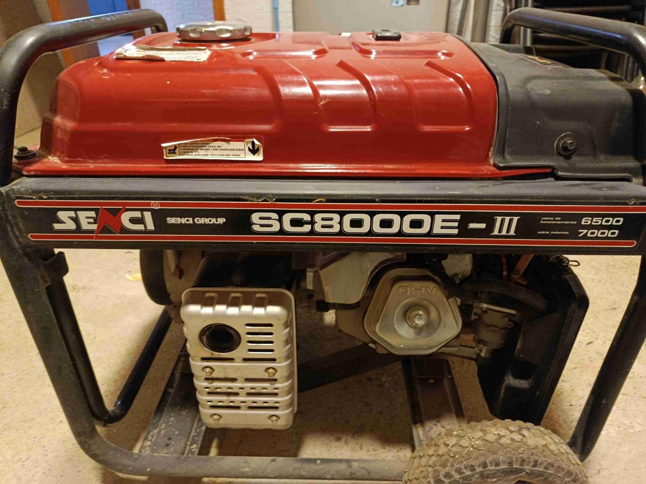 Generador Senci SC8000E rojo - miniatura 1