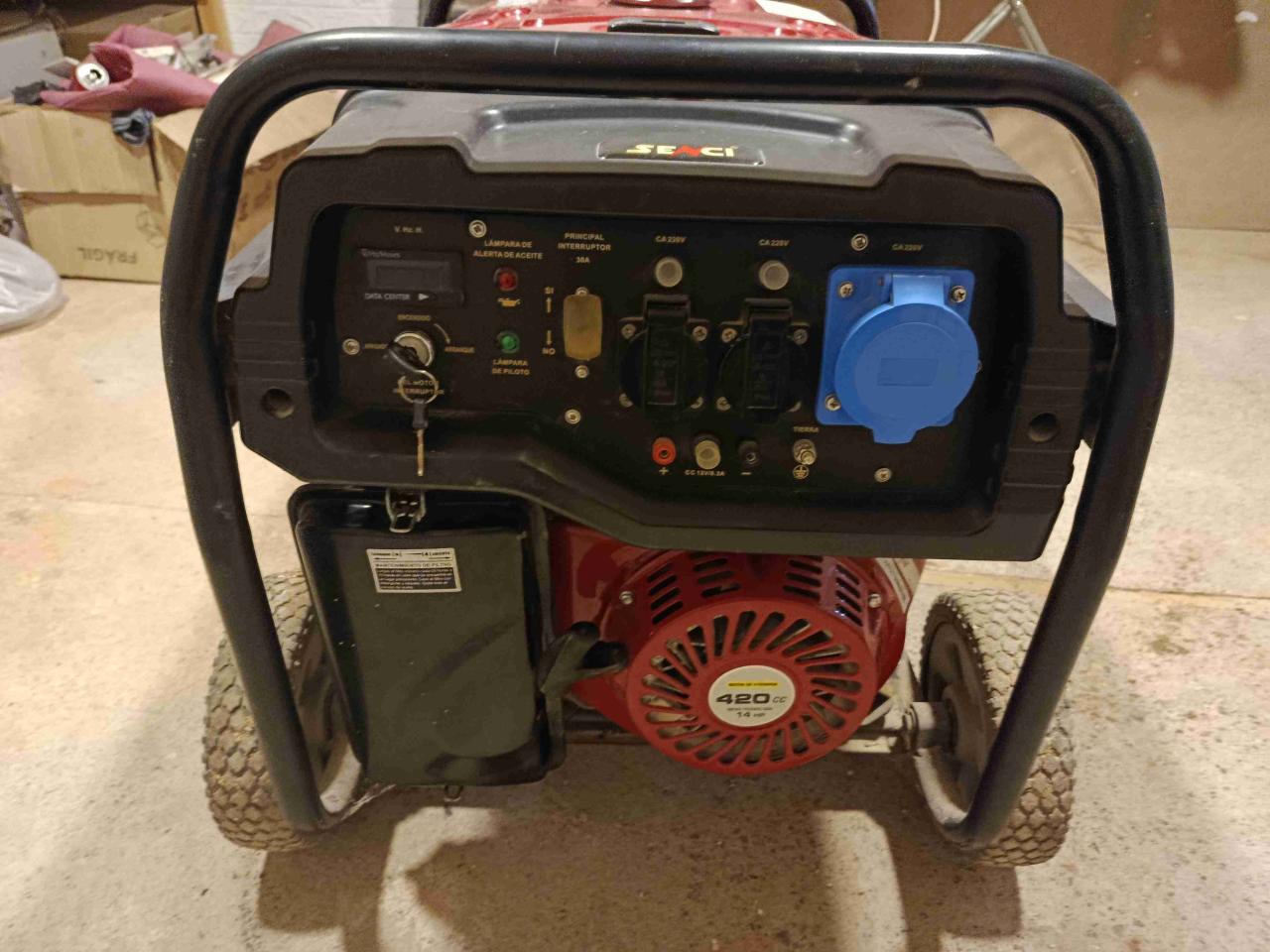 Generador Senci SC8000E rojo - miniatura 2