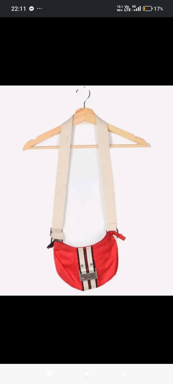 Bolso Hilfiger Denim rojo - miniatura 2