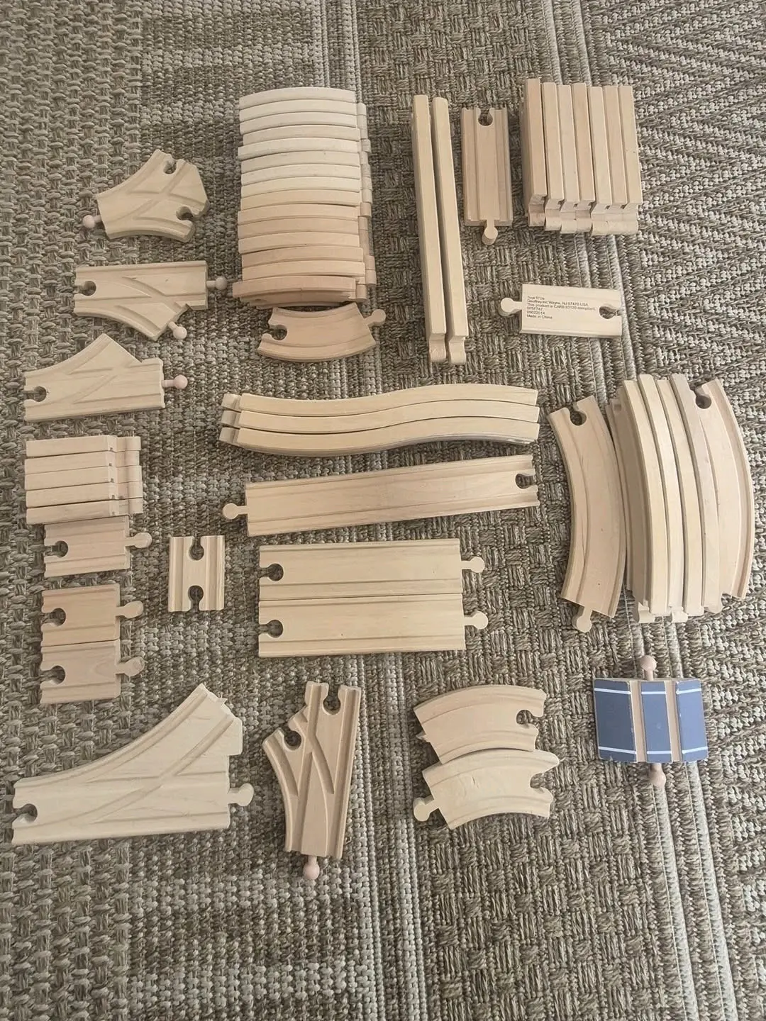 Set de tren de madera para niños - miniatura 2