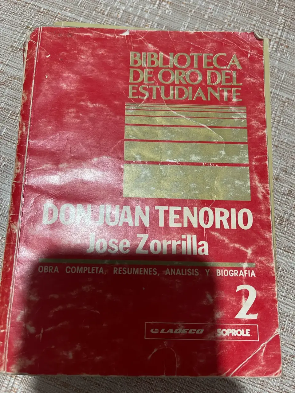 Libro Don Juan Tenorio usado