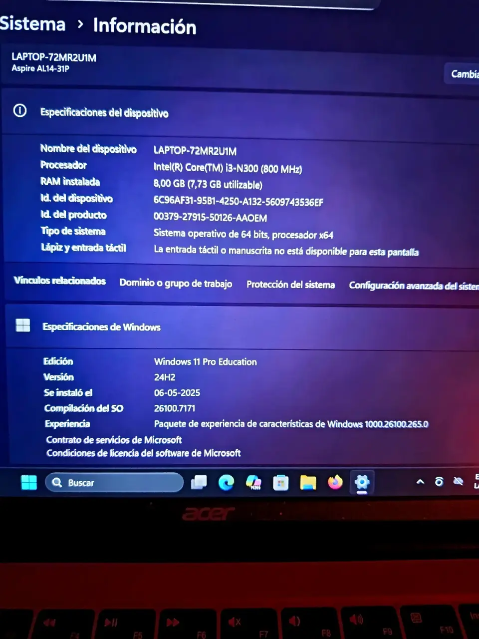 Laptop Acer Lite14 - miniatura 3