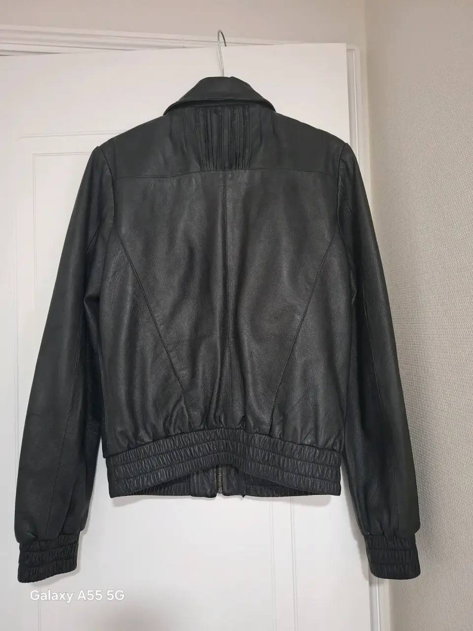 Chaqueta negra de cuero Index.Talla L - miniatura 5