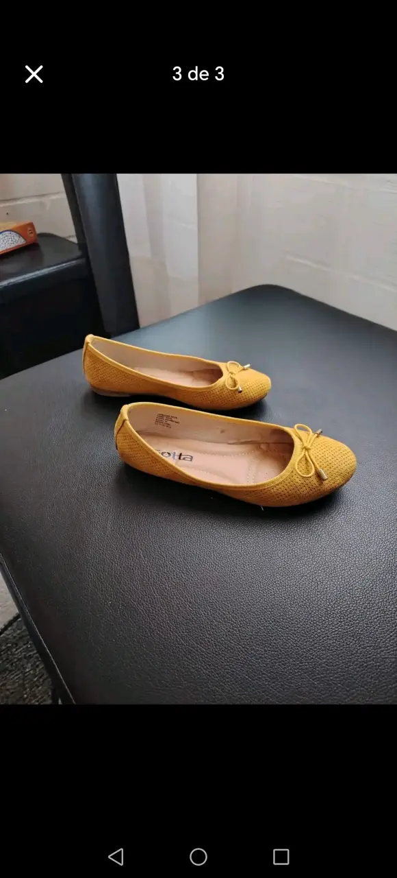 Bailarinas amarillas con lazo - miniatura 3