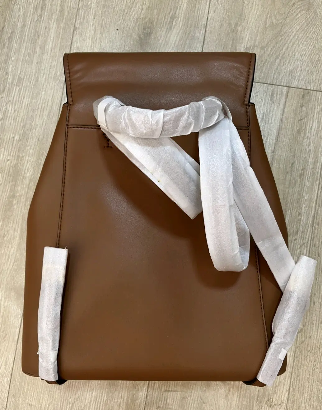 Mochila MK marrón y blanca - miniatura 2
