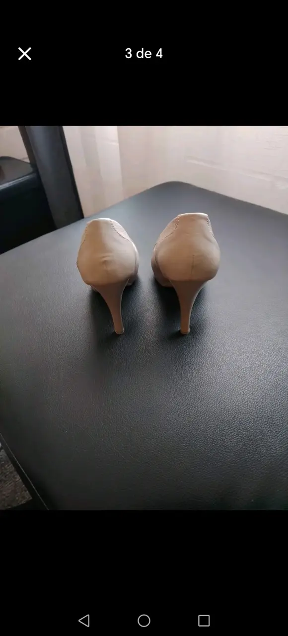Tacones beige elegantes - miniatura 3