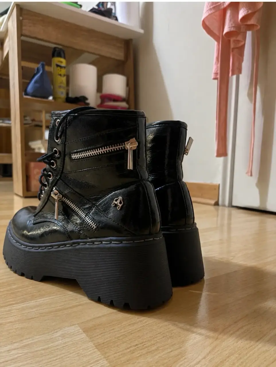 Botines negros con plataforma - miniatura 3