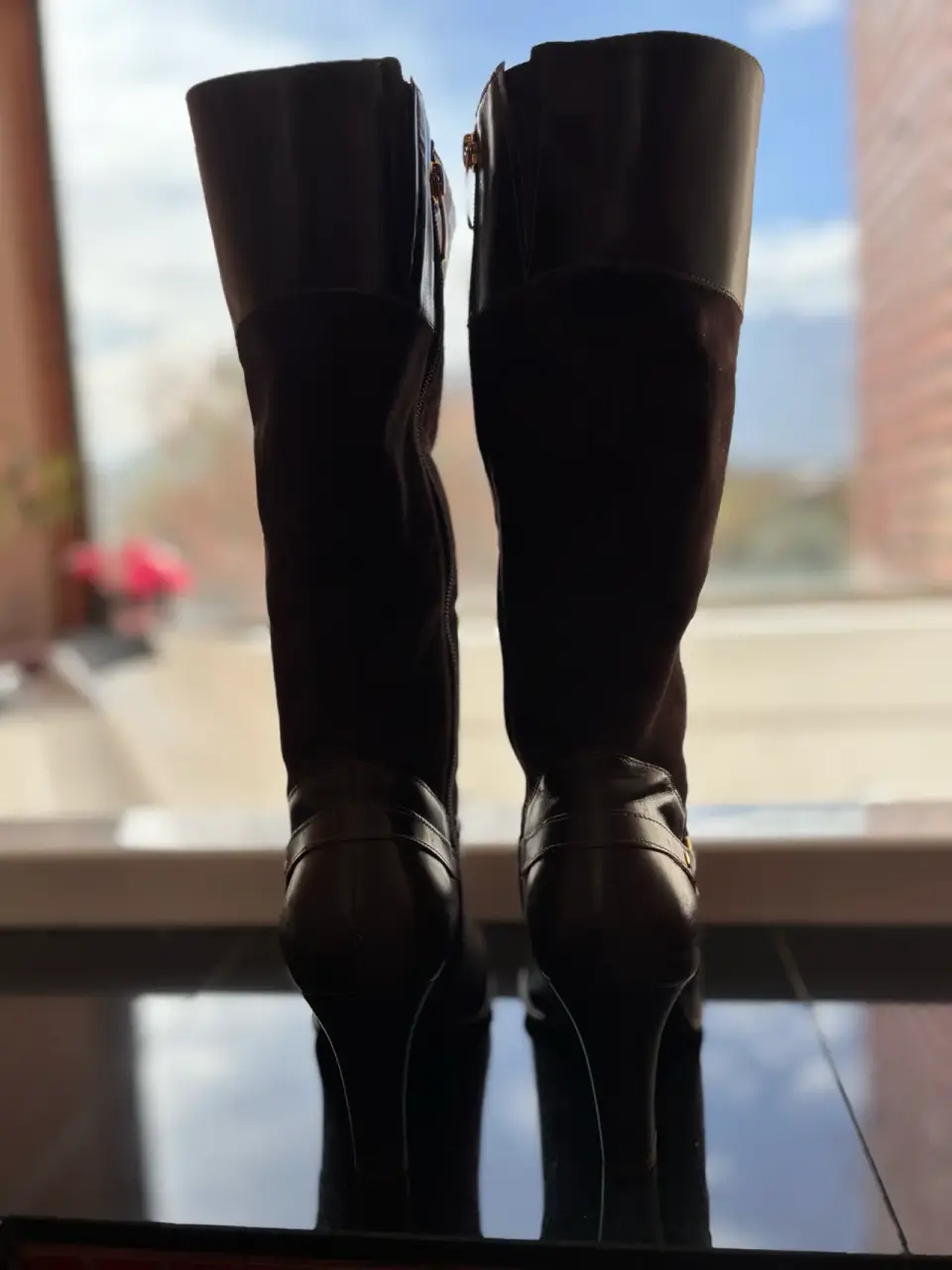 Botas de cuero marrón - miniatura 2