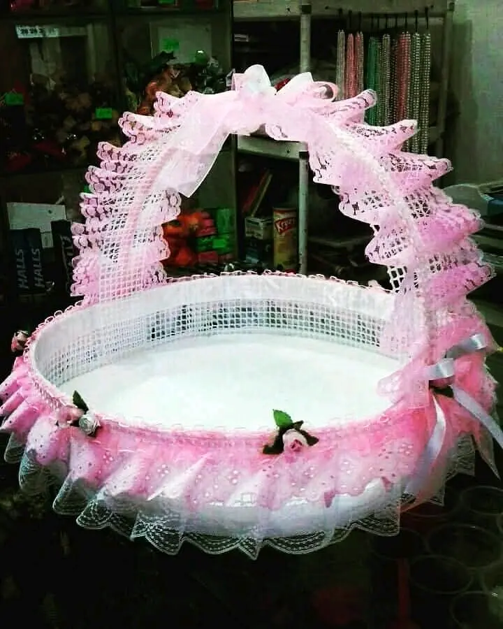 Canasta decorativa con cintas para encintados. - miniatura 6