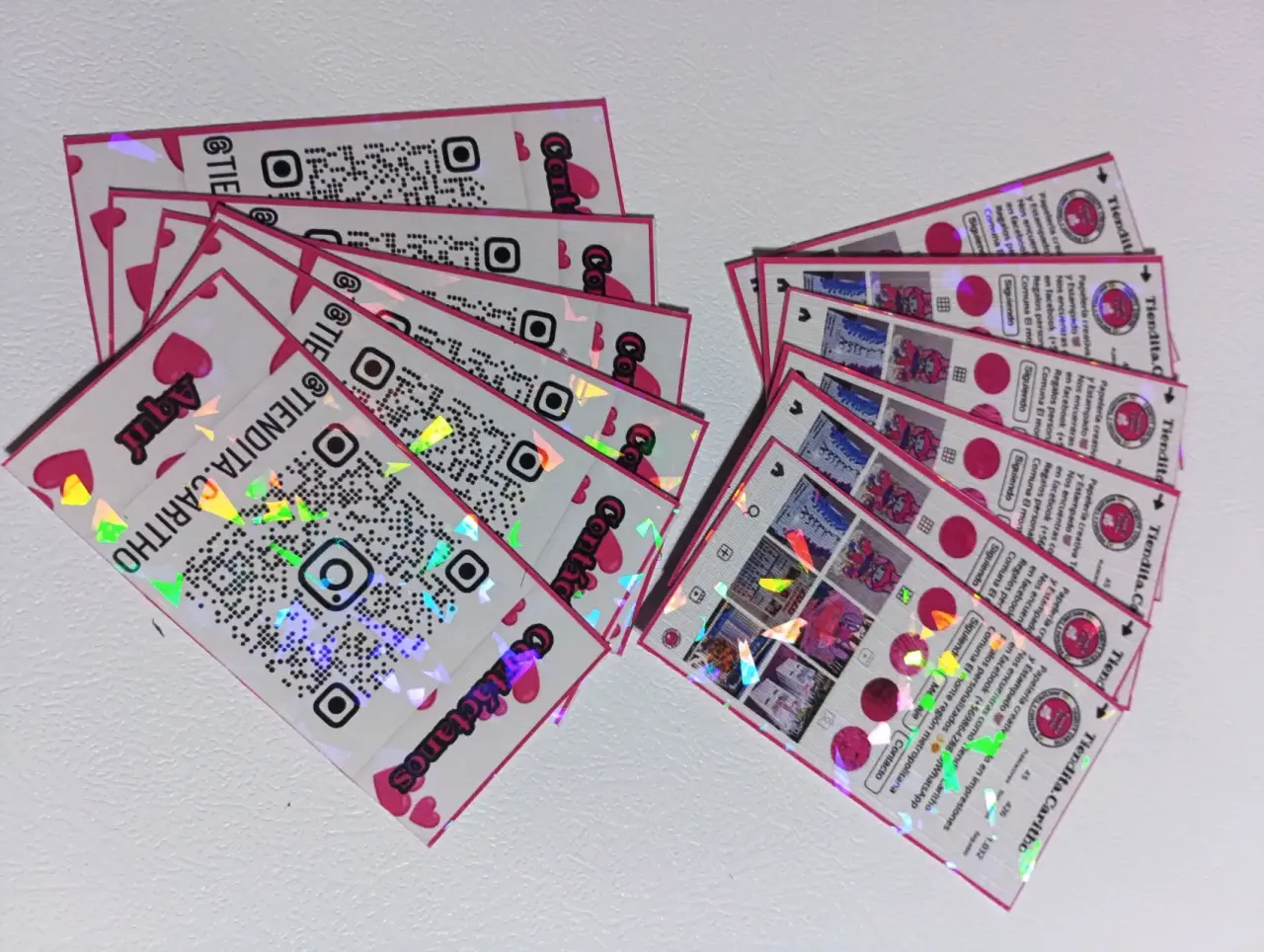 Tarjetas de contacto holográficas personalizadas. - miniatura 2