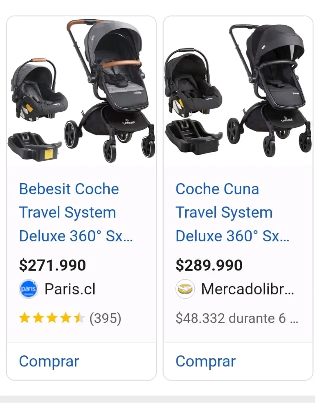 Coche de bebé 360 Deluxe gris - miniatura 3