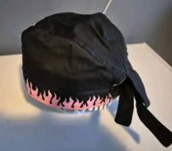 Gorro Harley-Davidson negro con llamas - miniatura 2