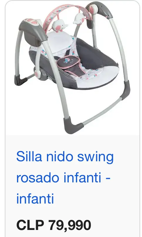 Sillas nido swing rosadas - miniatura 1