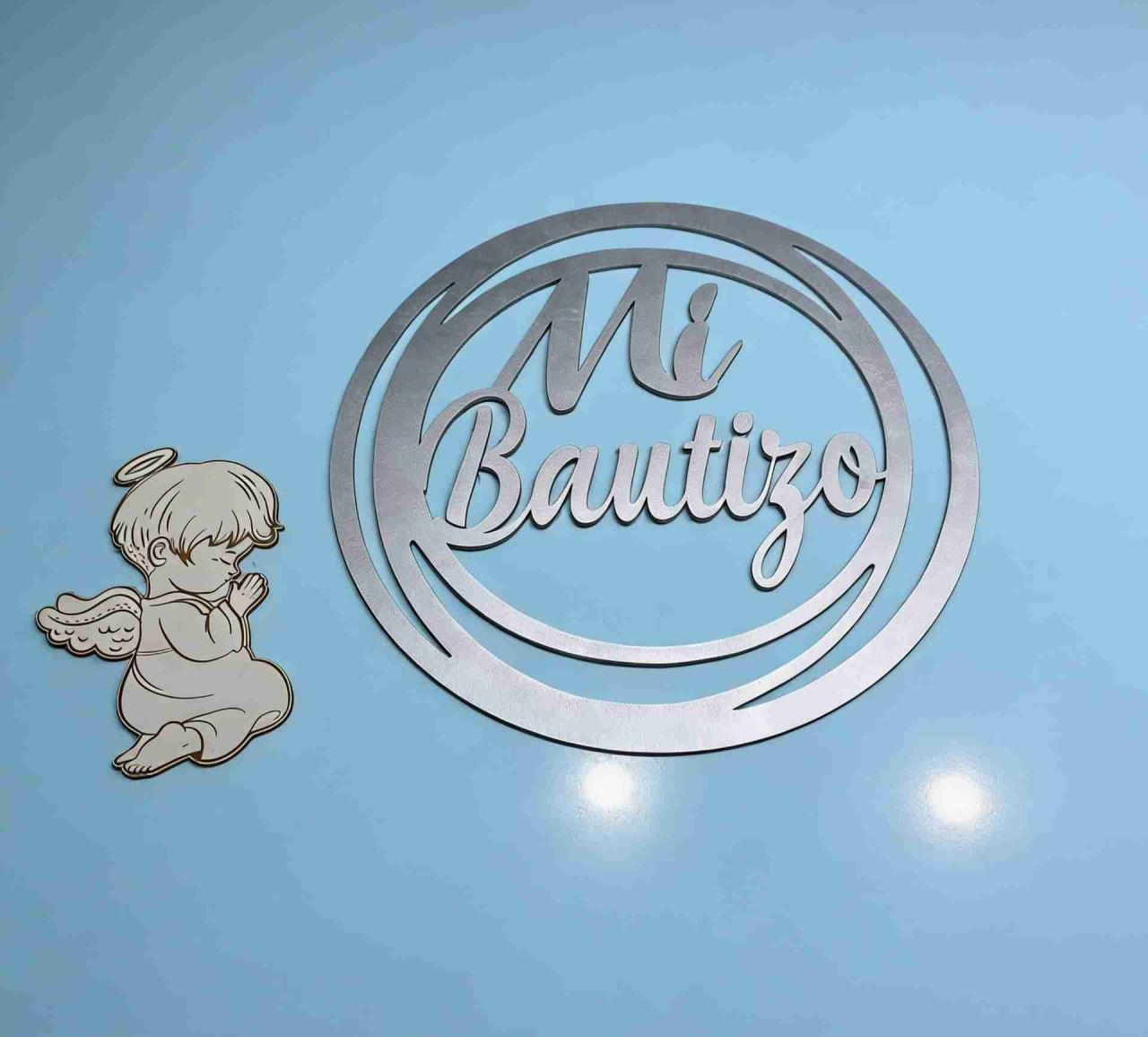 Decoración 'Mi Bautizo' en madera - miniatura 1