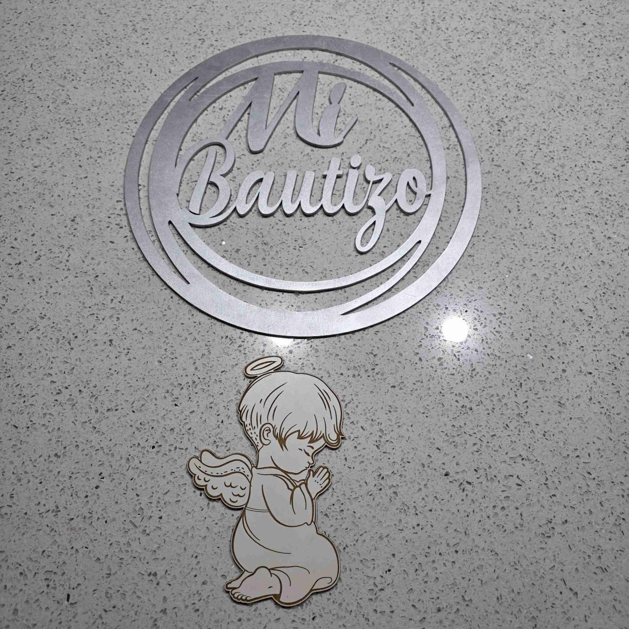 Decoración 'Mi Bautizo' en madera - miniatura 3