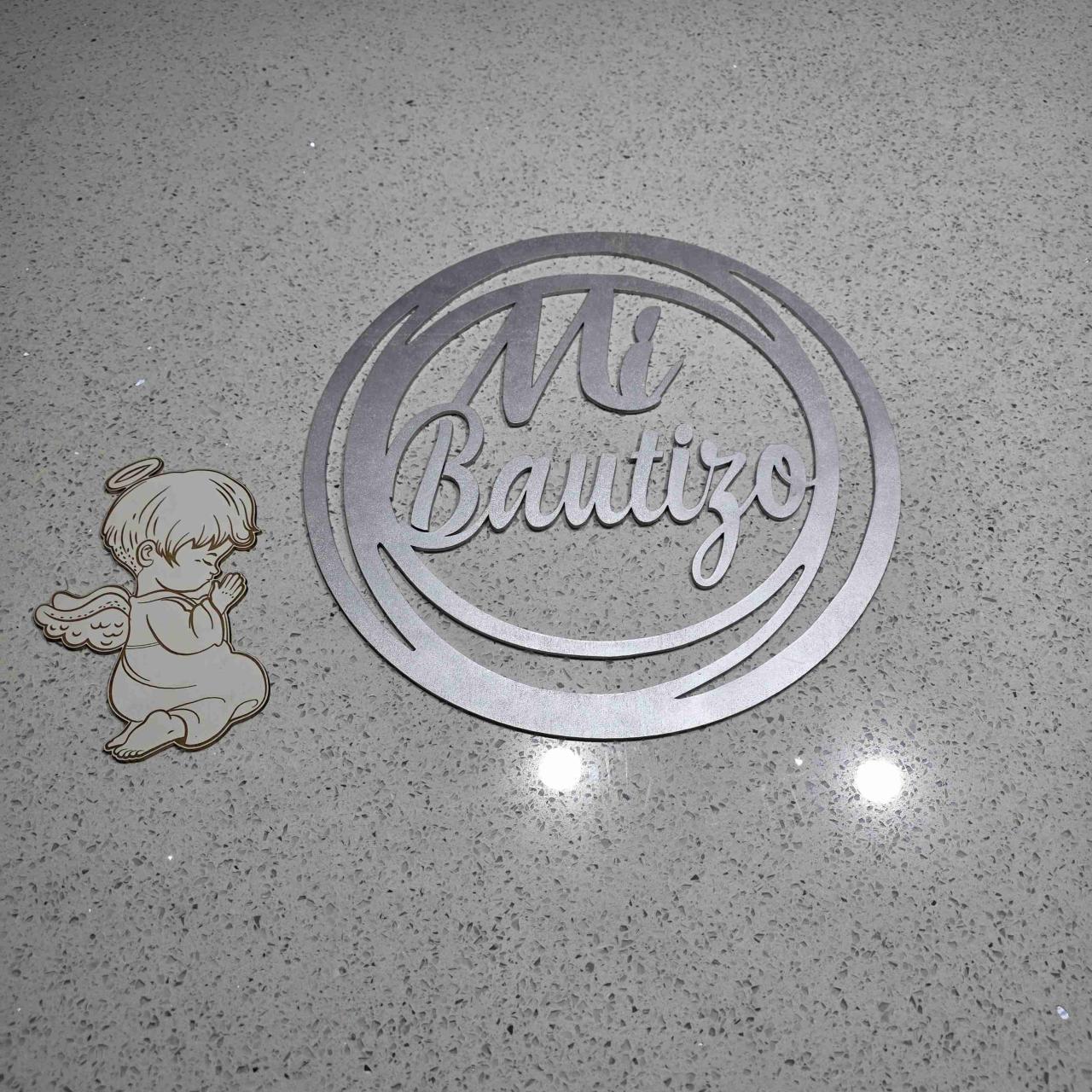 Decoración 'Mi Bautizo' en madera - miniatura 4