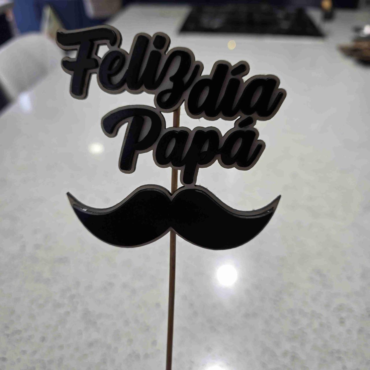 Topper Feliz Día Papá - miniatura 3