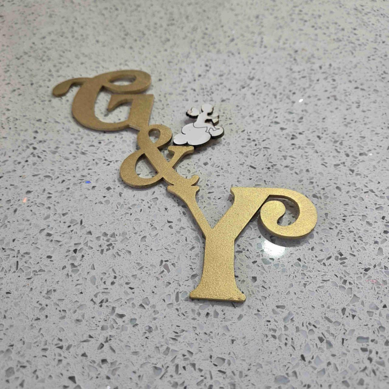 Letras para decoración tortas - miniatura 1