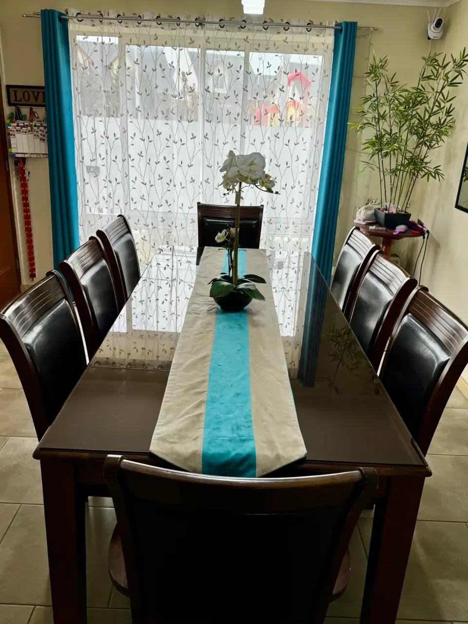 Comedor de madera con 6 sillas 2 sitiales - miniatura 6