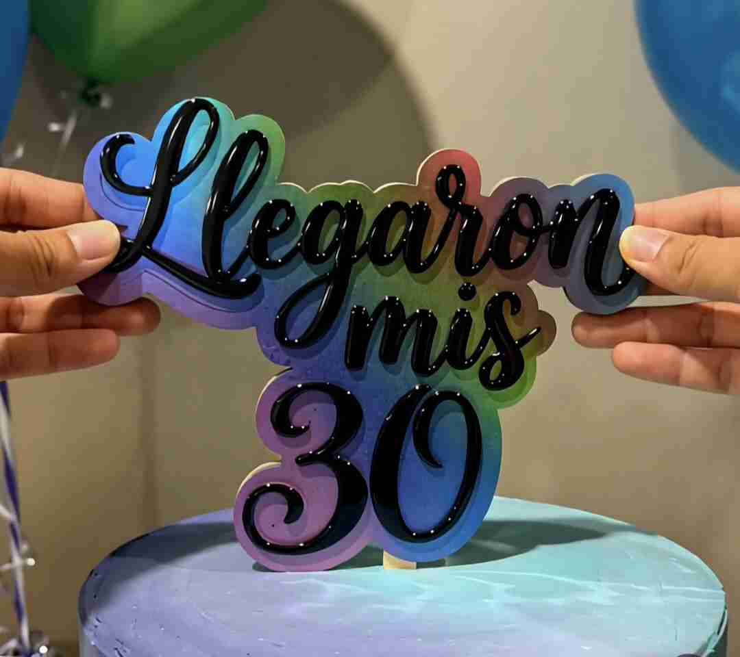 Topper de torta 'Llegaron mis 30' - miniatura 2
